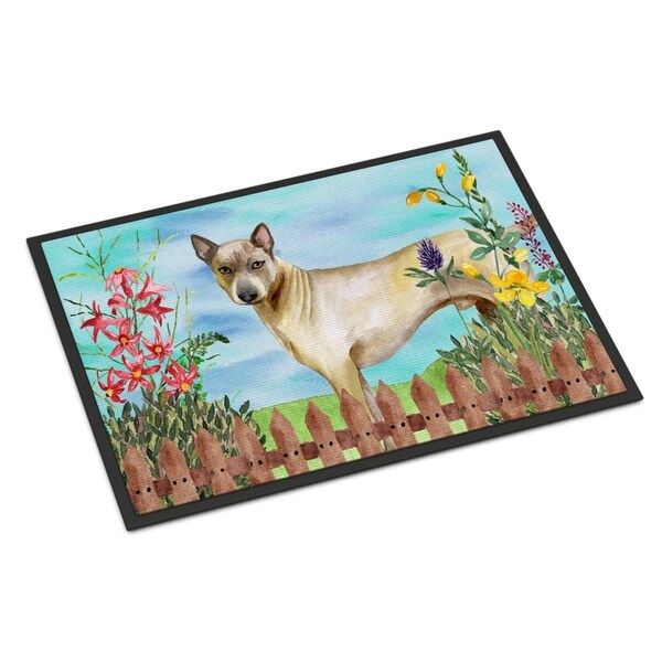 Carolines Treasures Thai Ridgeback Spring Indoor or Outdoor Mat - 18 x 27 in. CK1242MAT - main